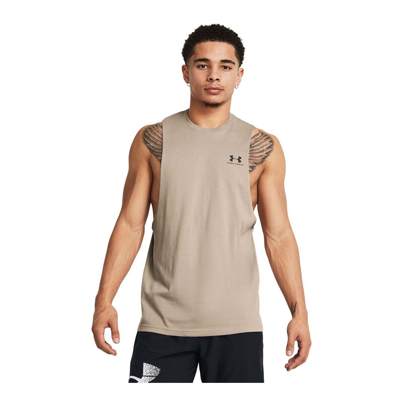 Musculosa Under Armour de Hombre - 1329286-203 Beige-negro