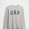 V-FRCH LS LOGO TEE LIGHT HEATHER GREY