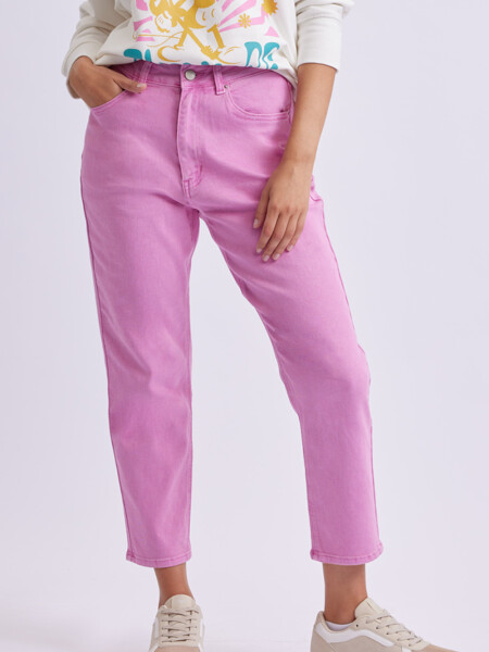Pantalón Mom Fit Rosa