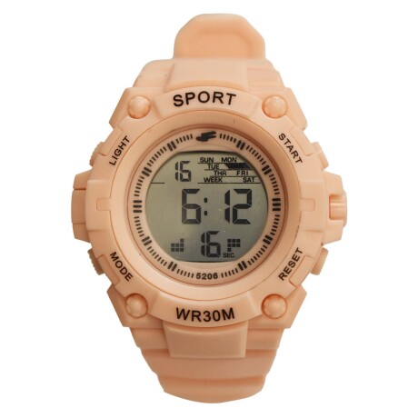 Reloj Deportivo de Pulsera Waterproof Pantalla Luz Unisex Rosa