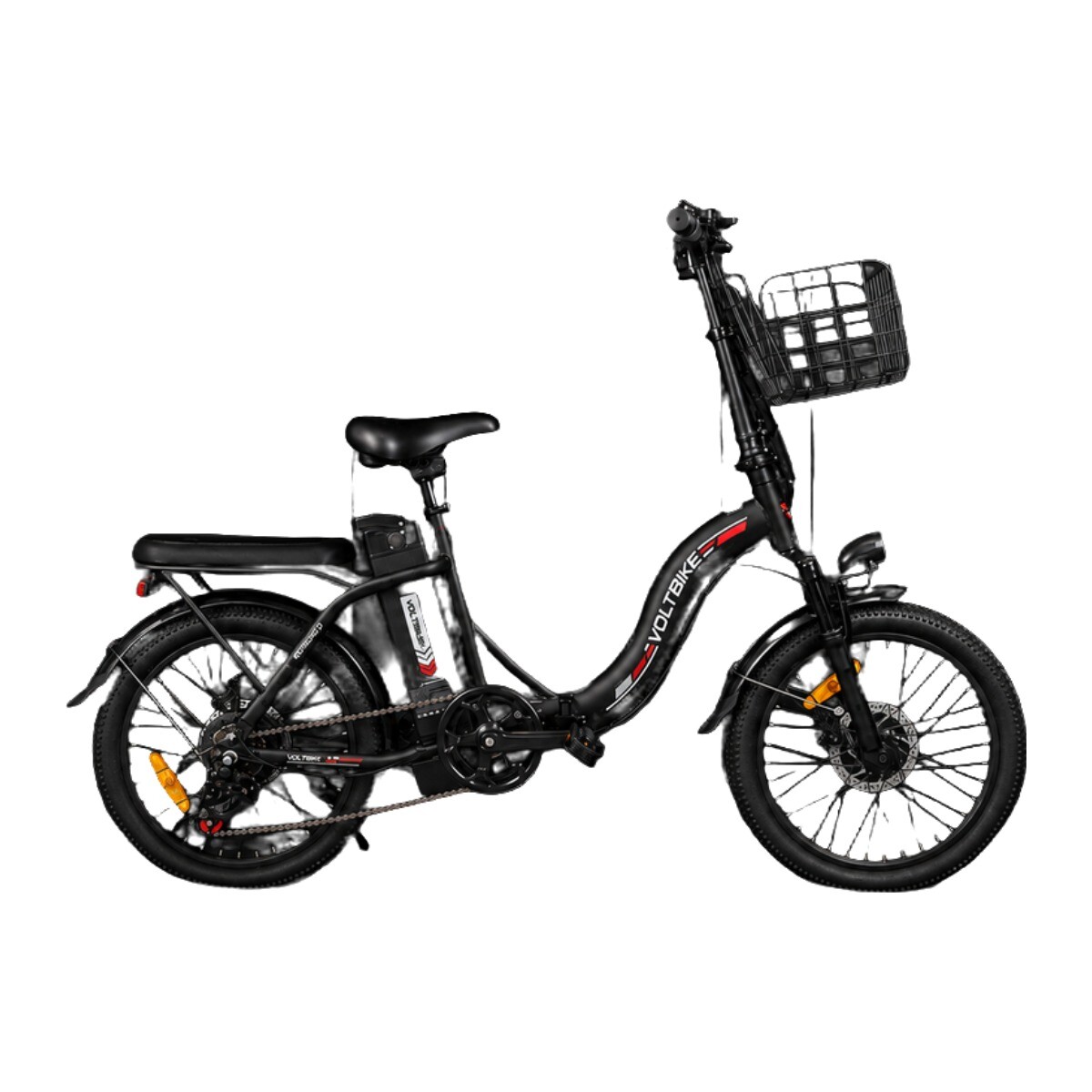 Bicicleta Eléctrica Plegable Voltbike Flex 350 W Rodado 20 Batería de Litio - Gris 