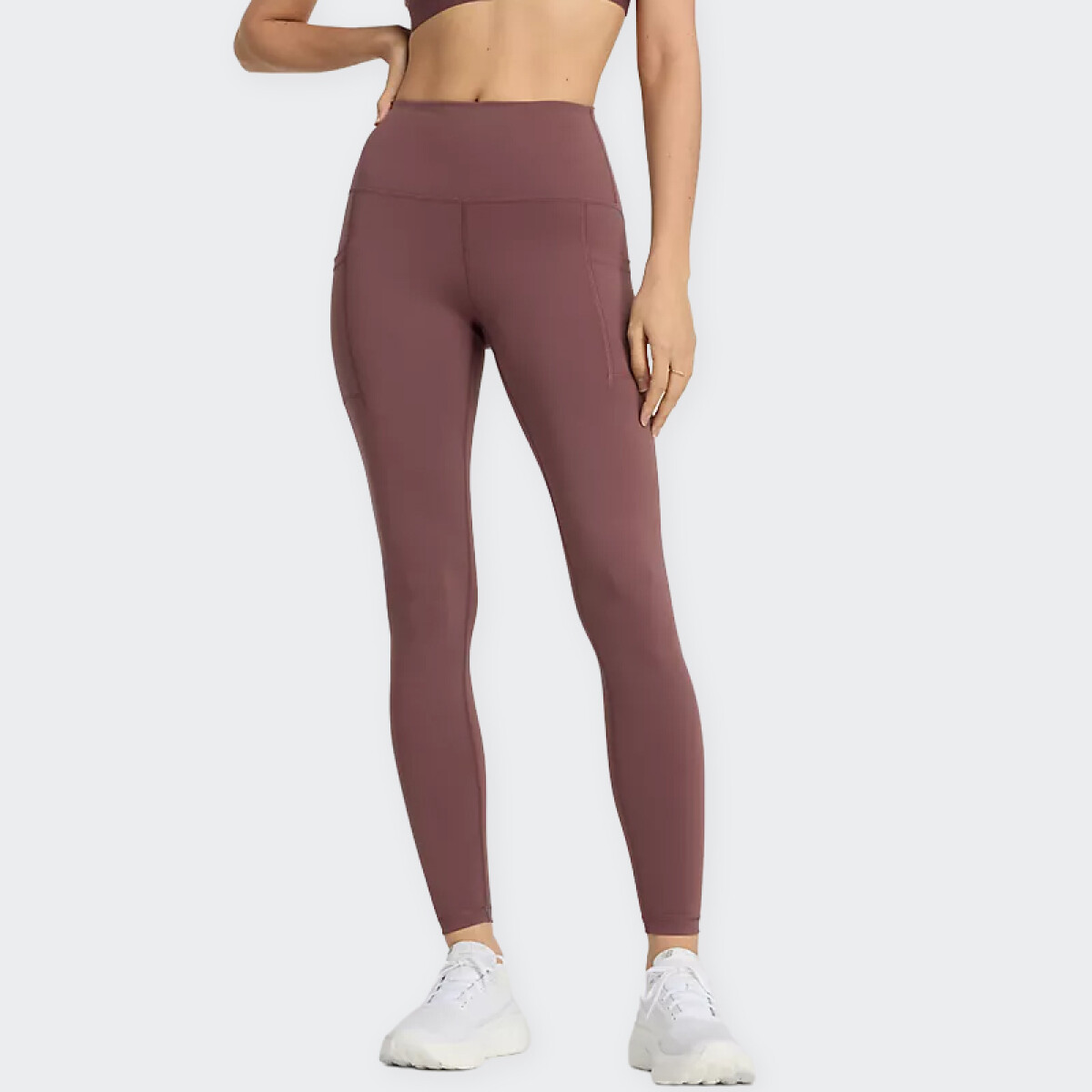 Calza New Balance Inch High Rise - Marron 