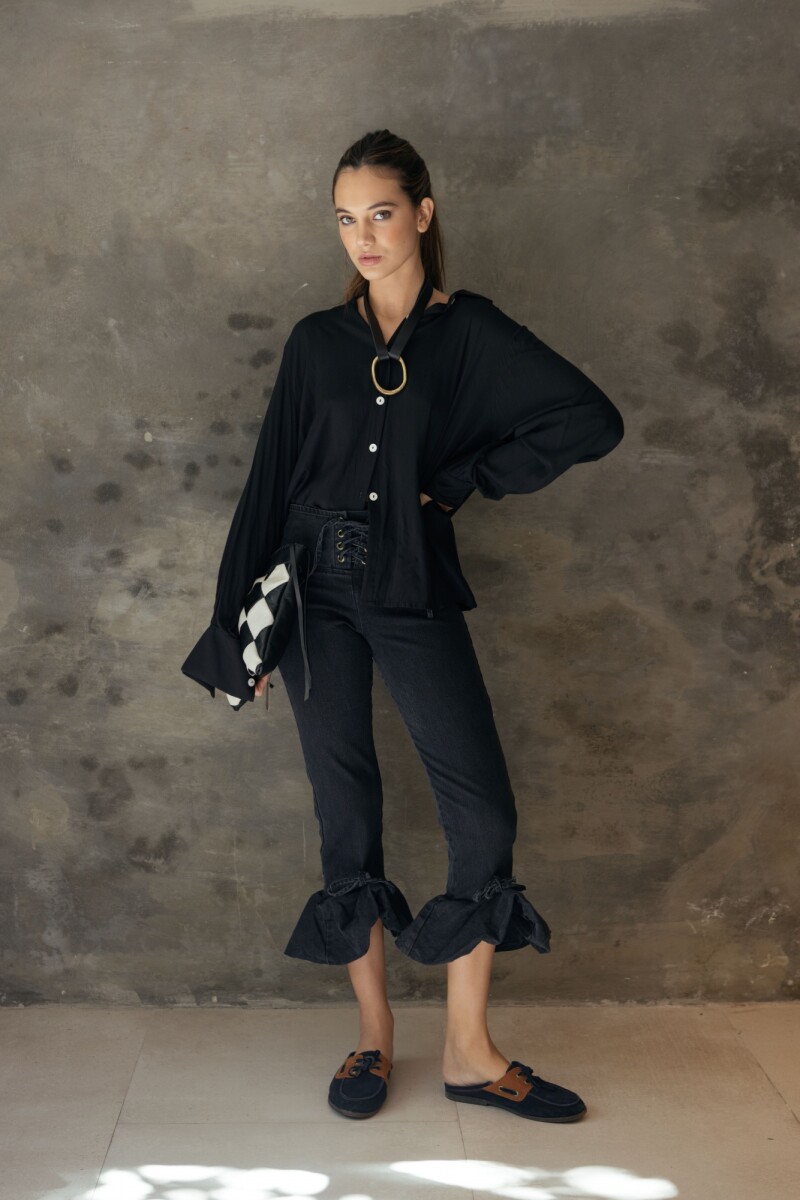 Rosette Fisher Pants - Negro 