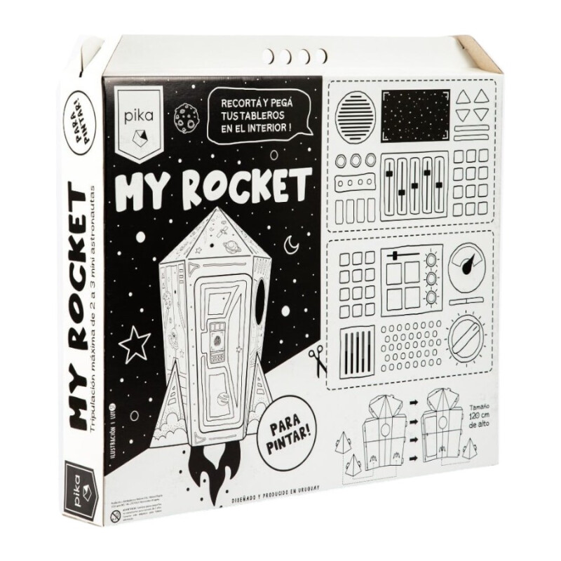 Cohete de Cartón para Armar Pika Cohete de Cartón para Armar Pika