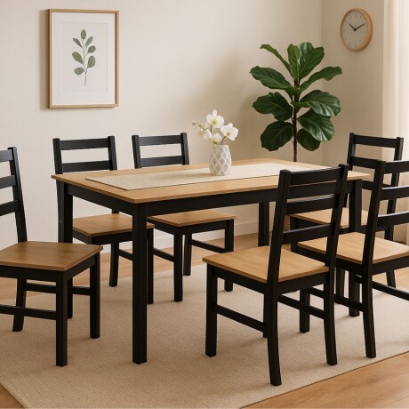 Juego de comedor 6 sillas Linea Denise Juego de comedor 6 sillas Linea Denise