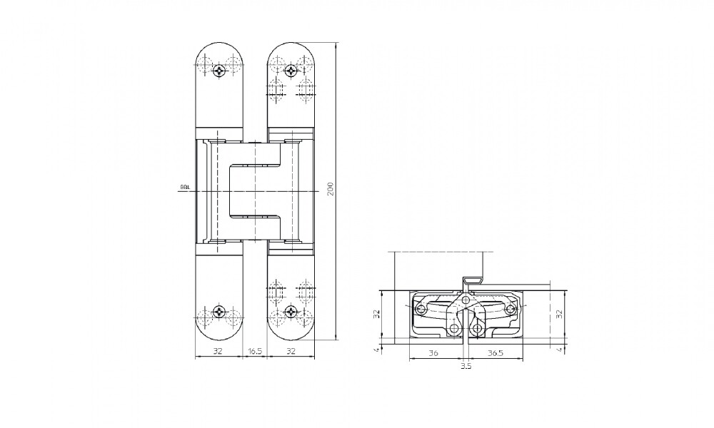 Bisagra para puerta pesada TECTUS 540 Bisagra Para Puerta Pesada Tectus 540