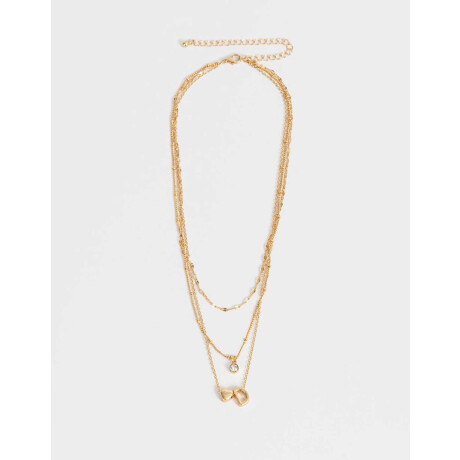 Collar Corto De Inicial ''e'' Dorado