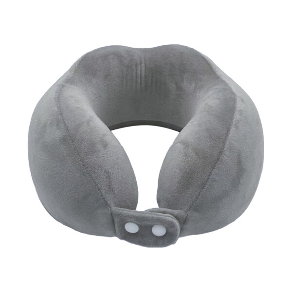 Almohadón de viaje gris