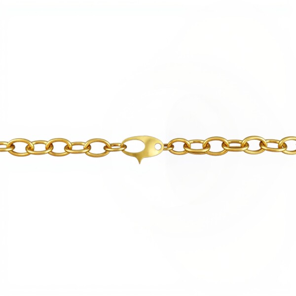 Cadena oro Rolo Oval-Oro bajo -Sin Piedra-CD8023 sinpiedra