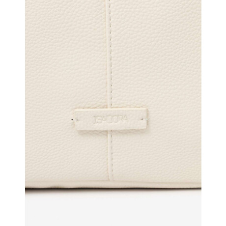 Cartera Con Doble Asa Blanco Crudo