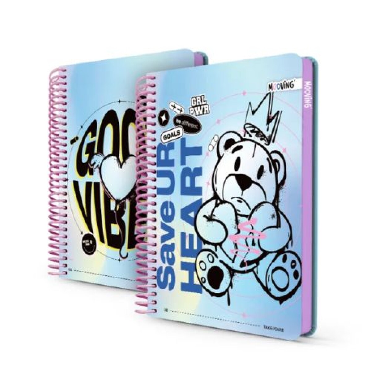 Cuaderno premium Mooving GRL PWR 1/2 Oficio 96 hojas Chico - Cuaderno Premium Mooving Grl Pwr 1/2 Oficio 96 Hojas Chico 