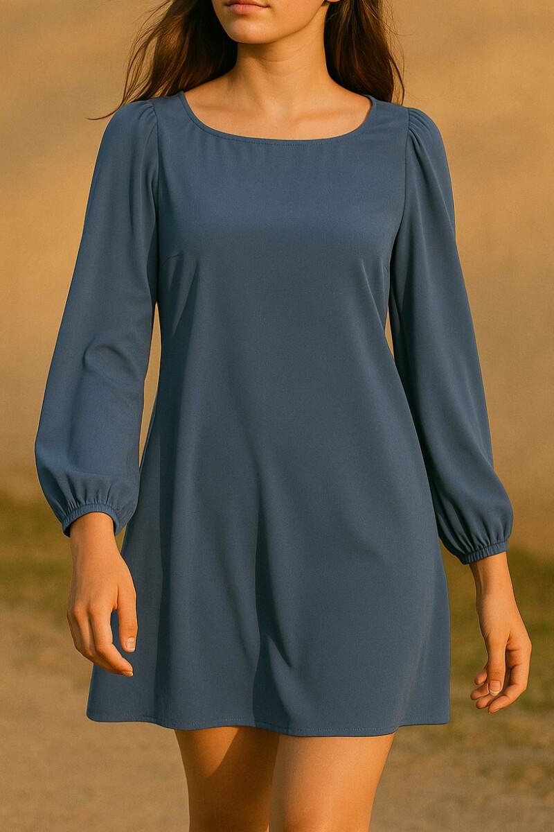 Vestido Bouquet Azul