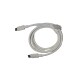 Cable de datos tipo-C blanco