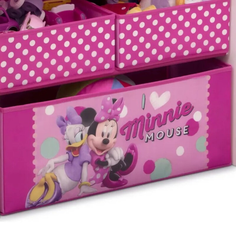 Organizador Infantil Disney C/6 compartimentos Minnie Mouse