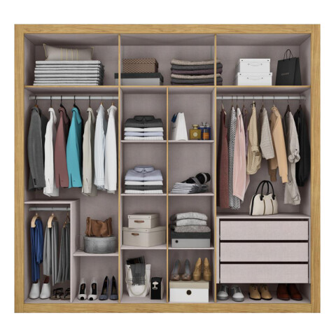 [ OUTLET ] [ SOLO RETIRO EN LOCAL ] Ropero Armario Montecarlo 6 Puertas 3 Cajones Telescópicos - Marrocos / Off White [ OUTLET ] [ SOLO RETIRO EN LOCAL ] Ropero Armario Montecarlo 6 Puertas 3 Cajones Telescópicos - Marrocos / Off White