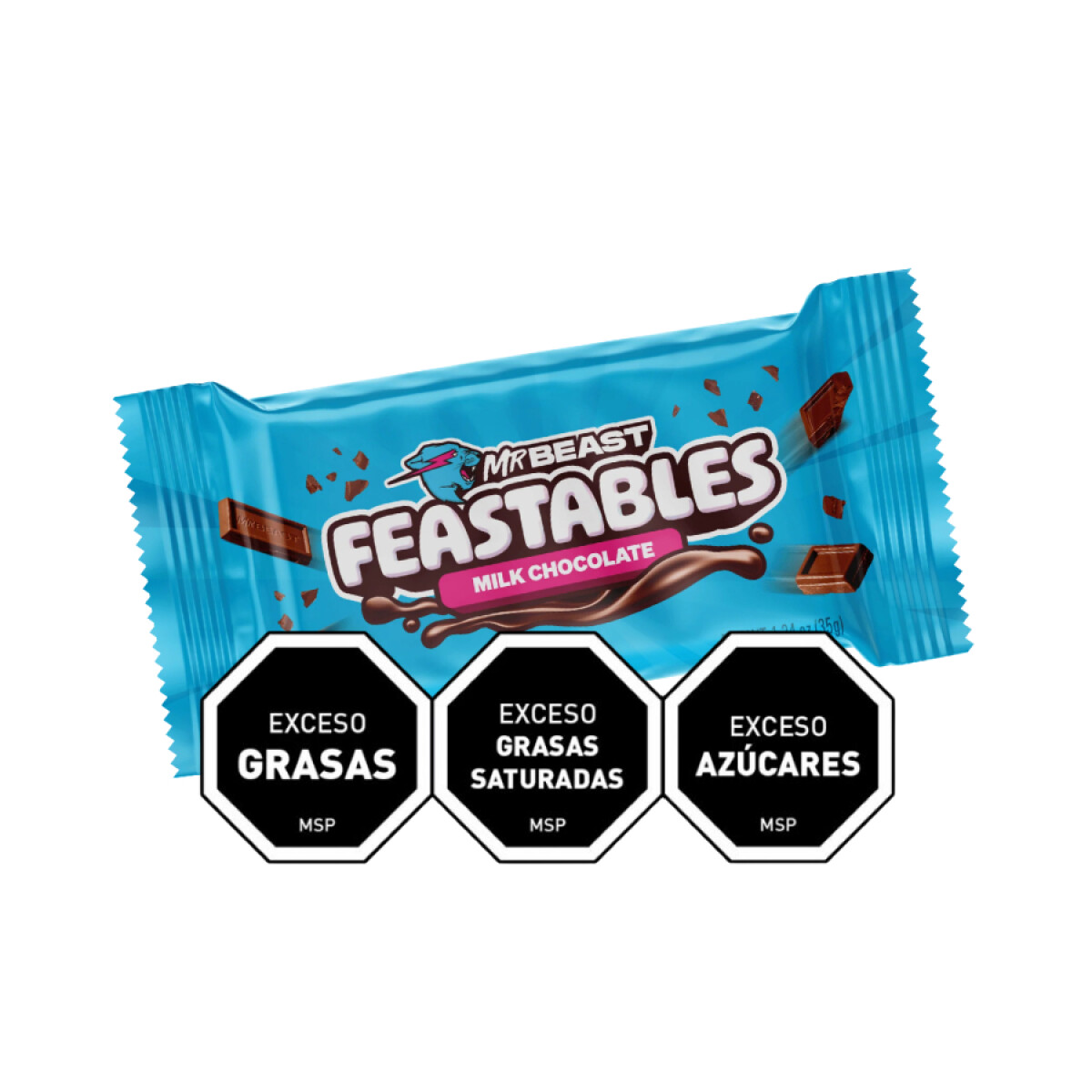 Tabla de Chocolate con leche 35g - Mr Beast Feastables 