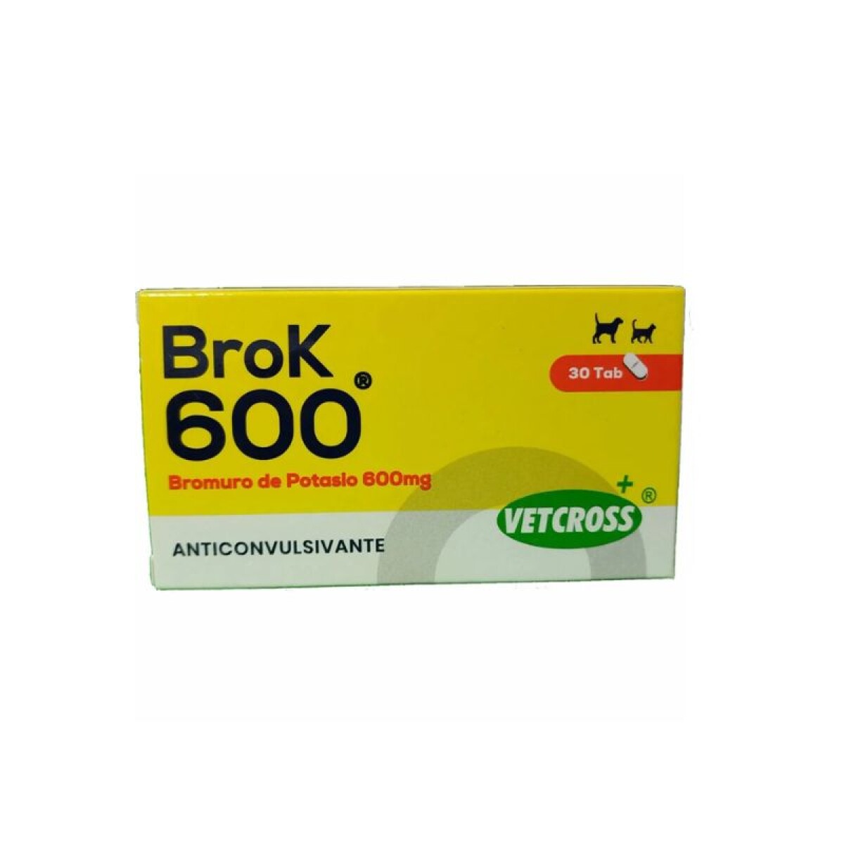 BROK 600 (bromuro de potasio caja 30 comp.) - Brok 600 (bromuro De Potasio Caja 30 Comp.) 