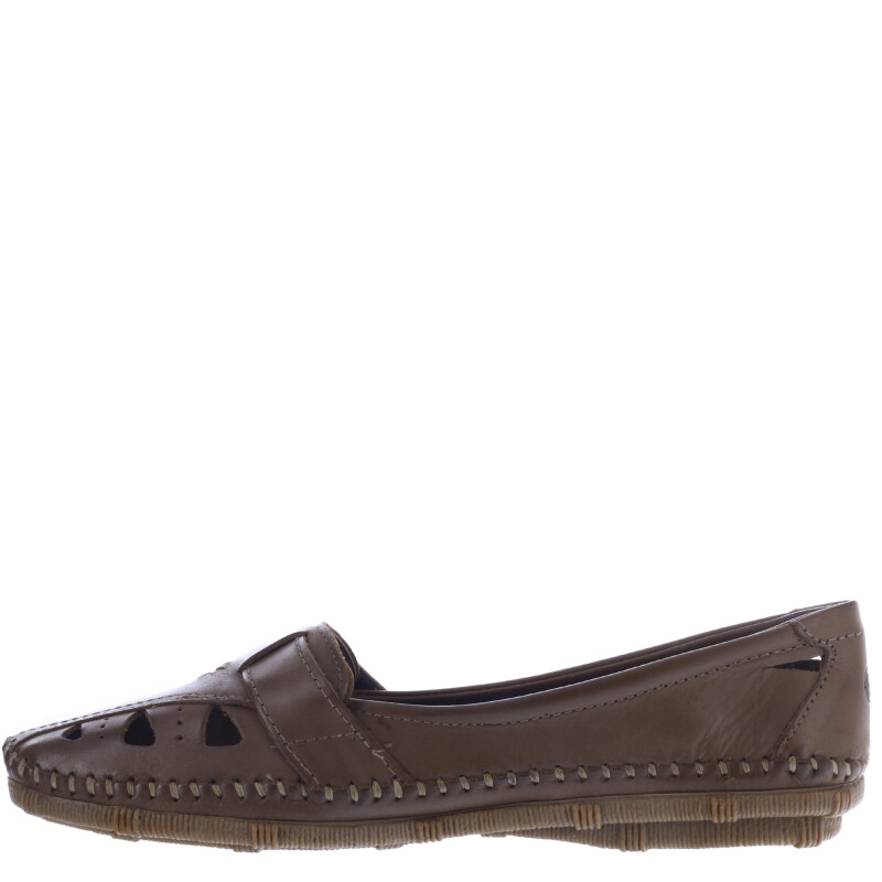 Zapato de Mujer Freeway Casual c/Velcro Marrón Habana