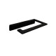 Porta Rollo Acero Inoxidable Metal Linea Mate Color Negro