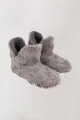 Bota sherpa Gris melange