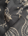 Pañuelos Raso Estampados Varios Pañuelo Estampa Paisley Negro - Negro