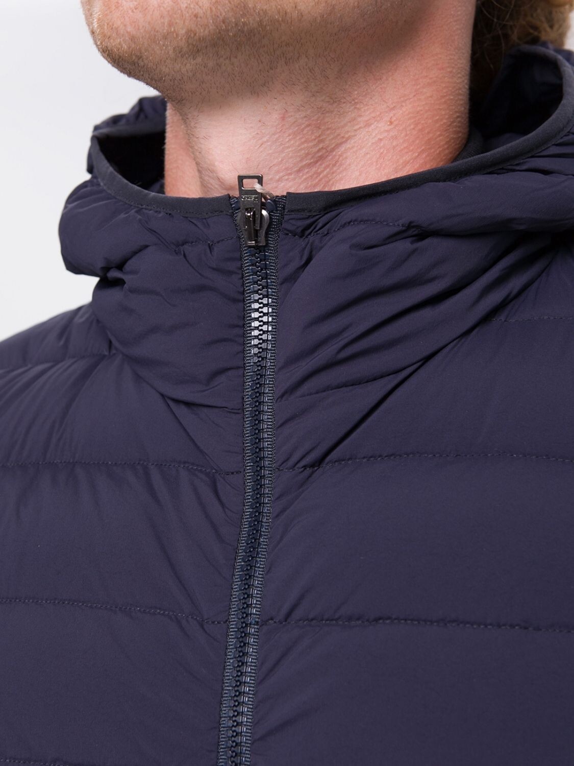 Herno-Chaqueta plegable de nylon rellena de plumas Azul
