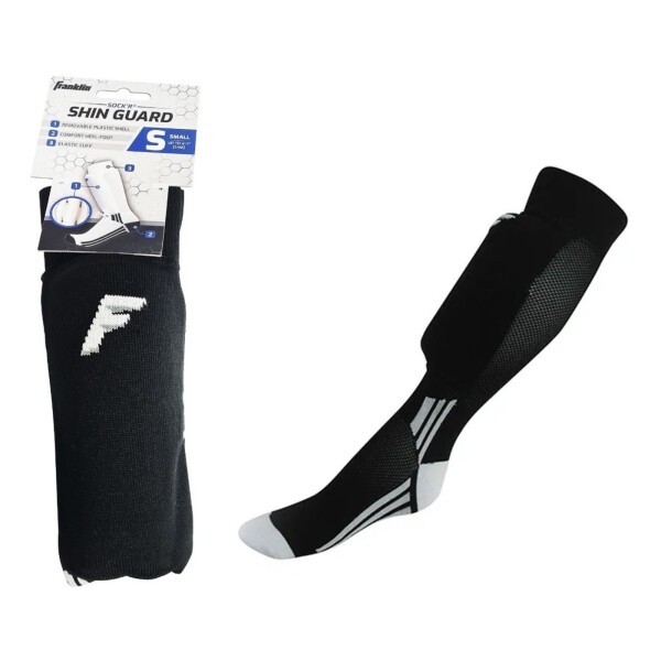 Franklin Medias Con Canillera Pantorrillera Fútbol Hockey Color Variante Negro