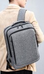 MOCHILA CHICAGO TRIBUNE GRIS