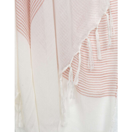 Kimono De Viscosa Rayado Combinacion Multicolor