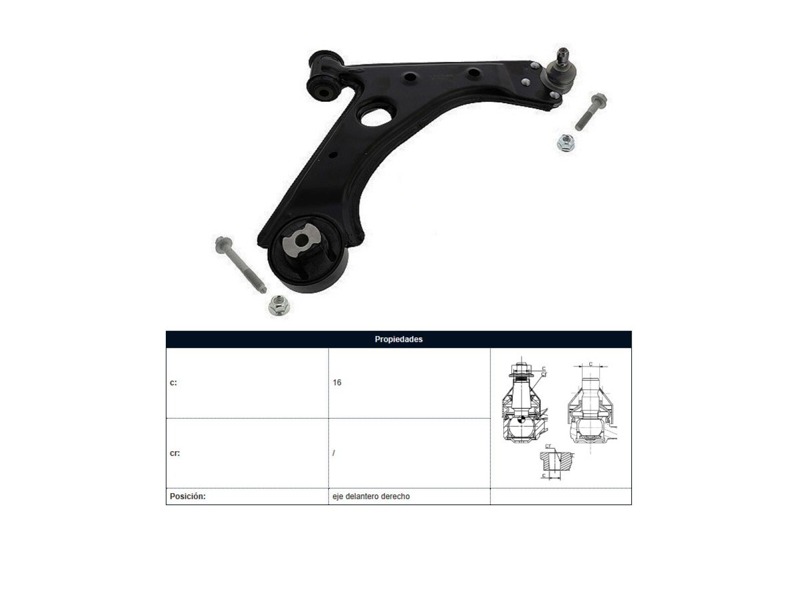 Parilla De Suspension Del Citroen Nemo, Peug Bipper 11-25 Der 