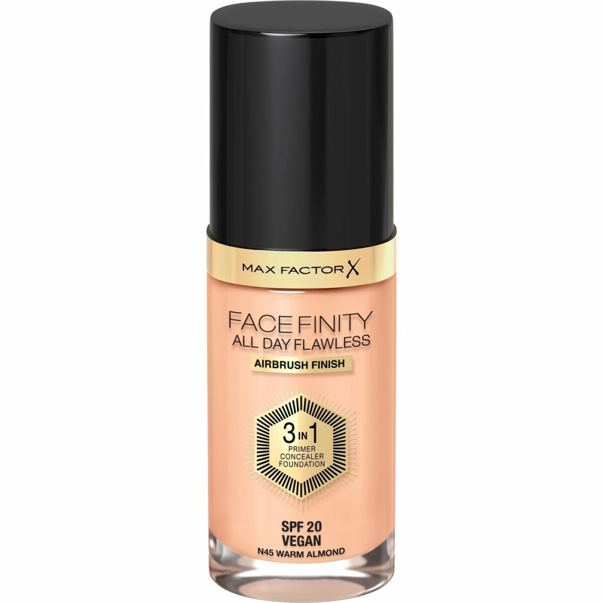 Max Factor Base Facefinity All Day Flawless 3 in 1 N45 Warm Almond 