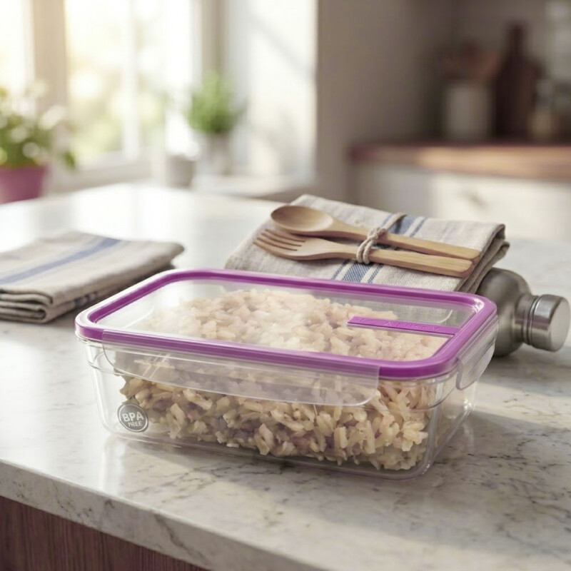 Pote con traba 2,5 Lts ROSADO