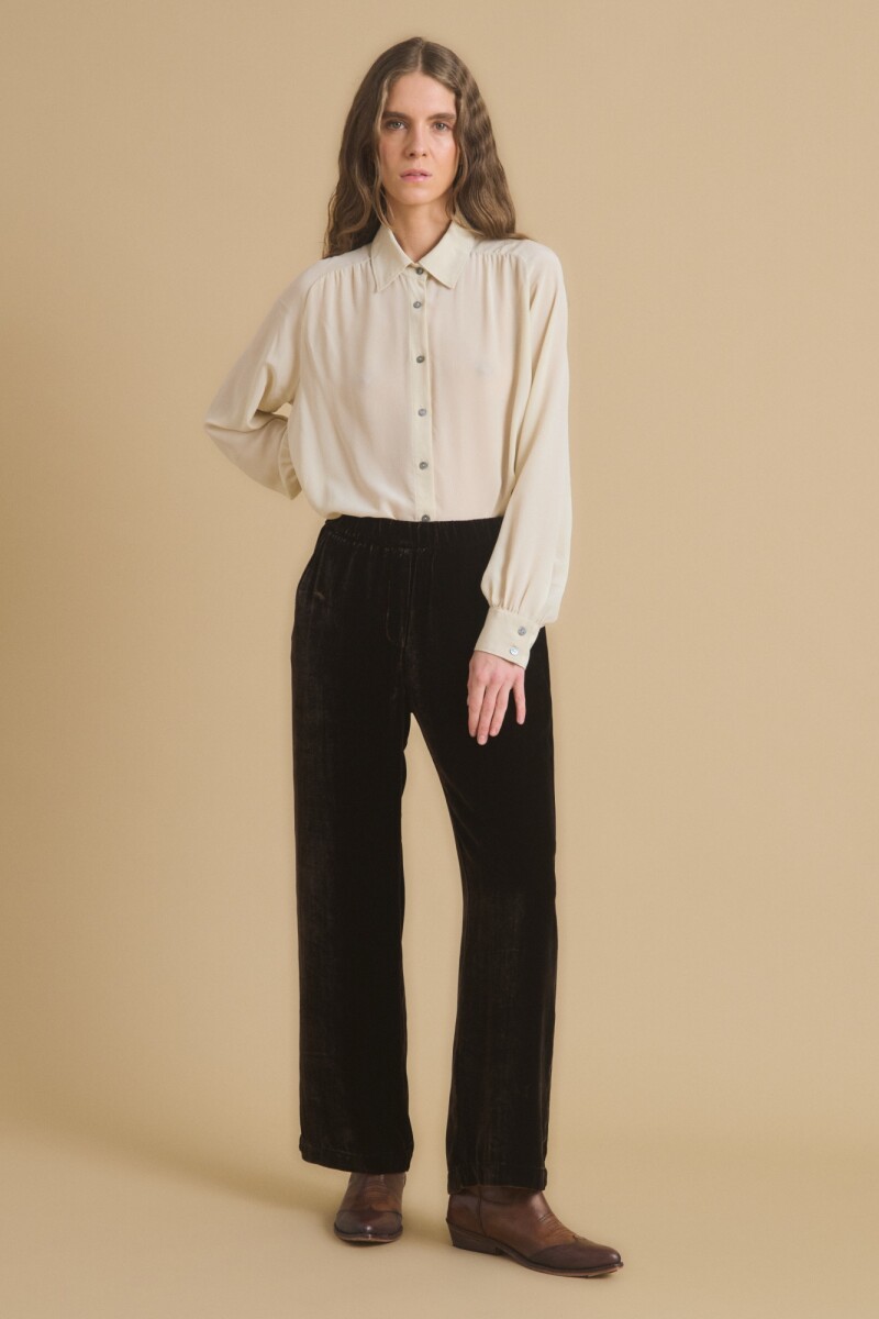 PANTALÓN RELAXED Marron