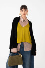 KIMONO EN VELVET Negro