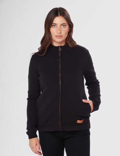 CAMPERA TEJIDA Negro