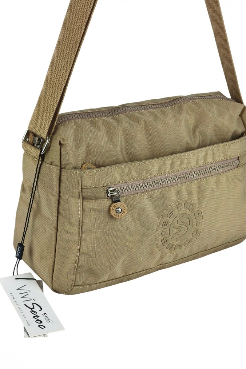 Morral mediano Beige