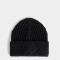 Gorro Gorro Tejido Bordado - Negro