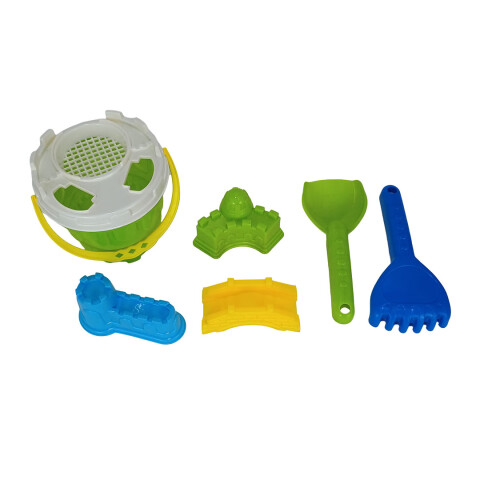 3X2 OUTLET Balde castillo con accesorios de playa 3x2 Outlet Balde Castillo Con Accesorios De Playa