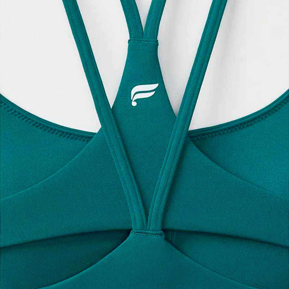 Top Principal Low Impact Bra Mujer Green Abyss