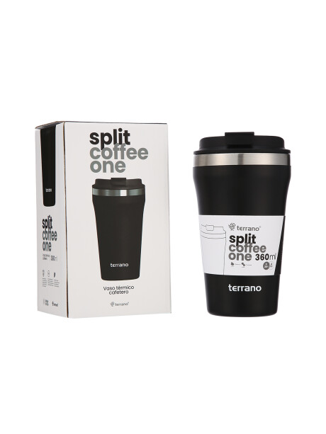 Vaso Térmico Café Split 360mL. Negro