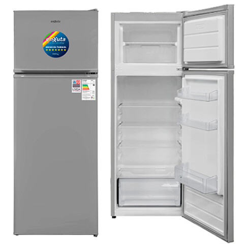 REFRIGERADOR ENXUTA RENX14-215FHS -PLATA -Frío Húmedo- Sin color