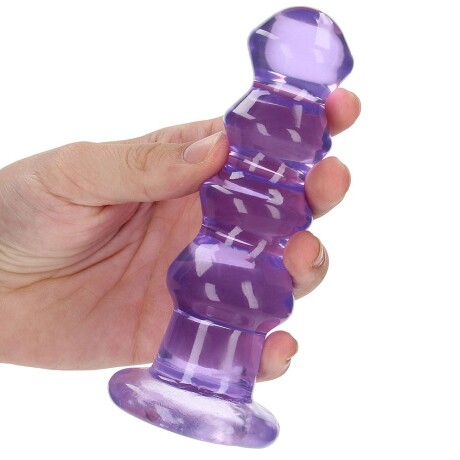 RealRock Crystal Clear Jelly 5.5" DIldo con Ventosa RealRock Crystal Clear Jelly 5.5" DIldo con Ventosa