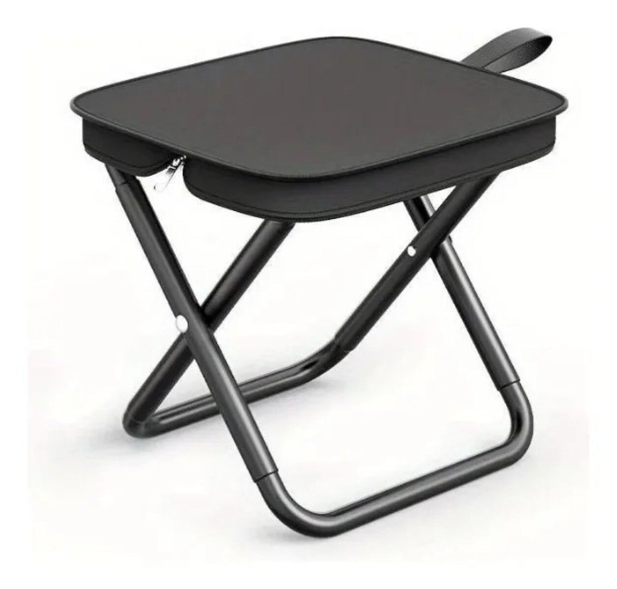 Asiento Plegable Portátil Tipo Cartera – Camping, Pesca, Picnic - NEGRO 