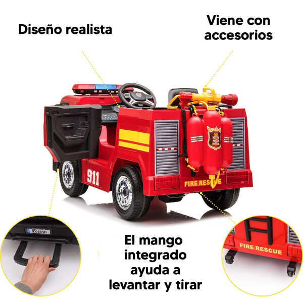 Camión De Bombero Eléctrico Auto Para Niños CAMION BOMBERO ELECTRICO SX1818