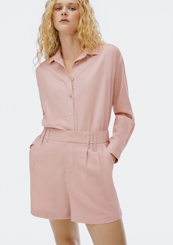 SHORTS FEM ROSA CLARO