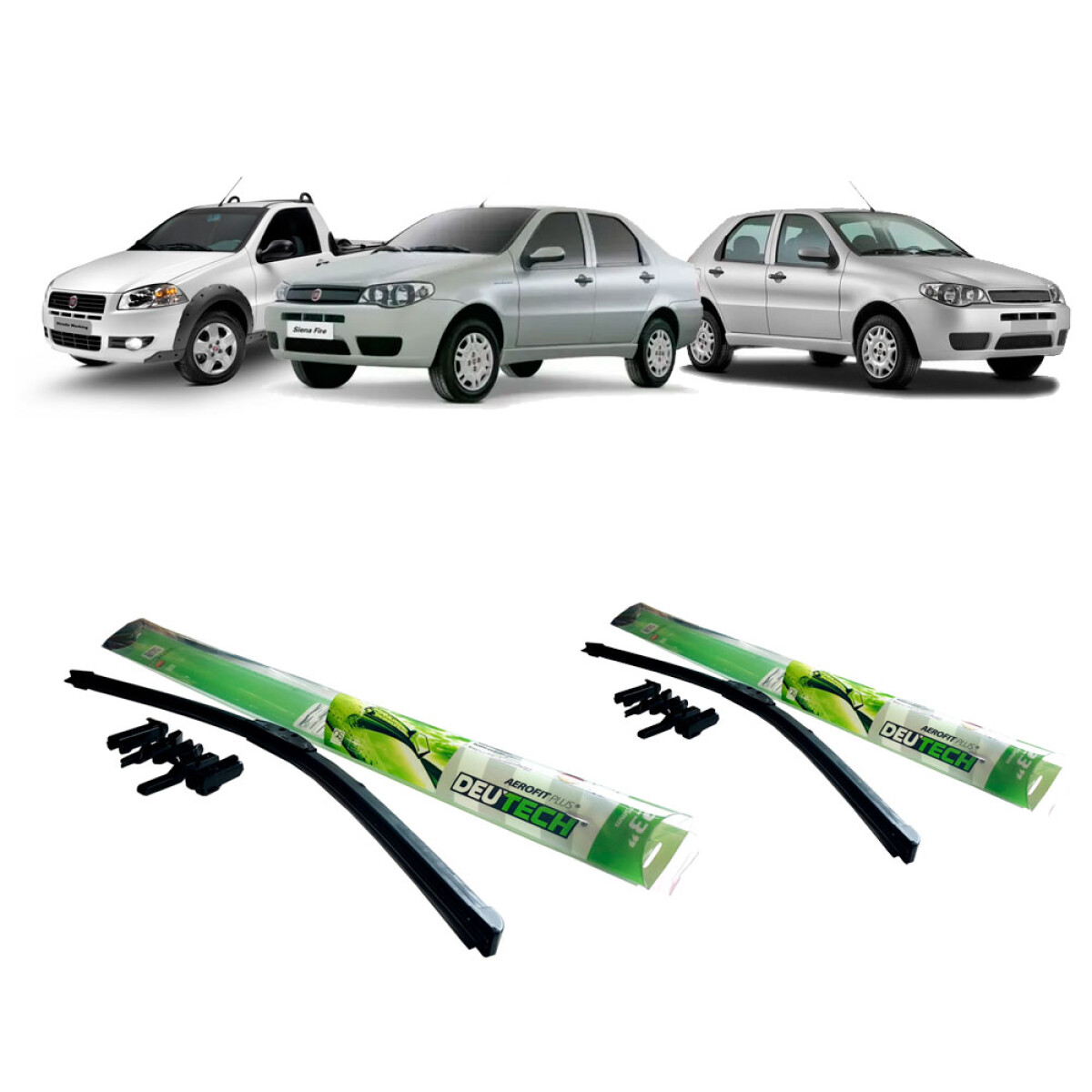 ESCOBILLA LIMPIA PARABRISA COMBO KIT ESCOBILLAS DELANTERAS FIAT PALIO SIENA STRADA 