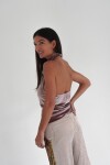 Top Arma Mortal Velvet Rosa Viejo