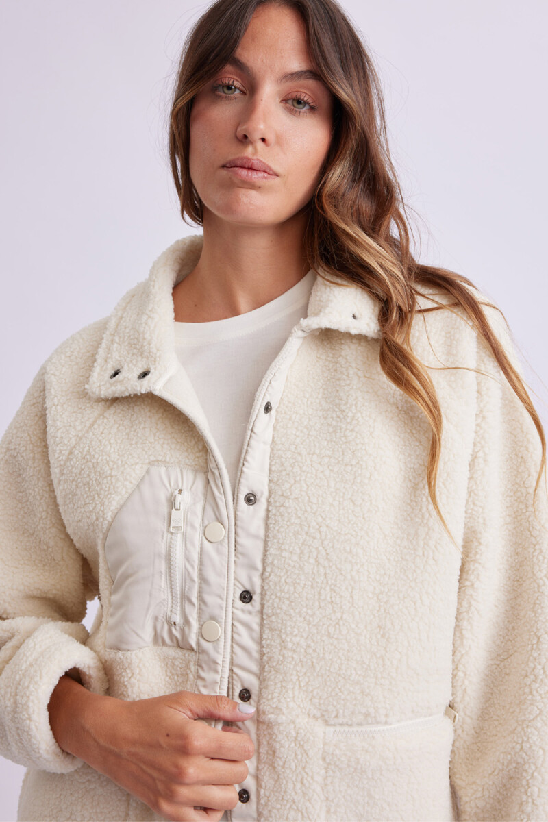 Campera Sherpa Crudo