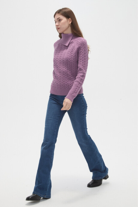 Sweater Ailara Violeta Claro