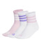 Medias Infantiles Adidas LK RIB Blanco - Rosa - Violeta